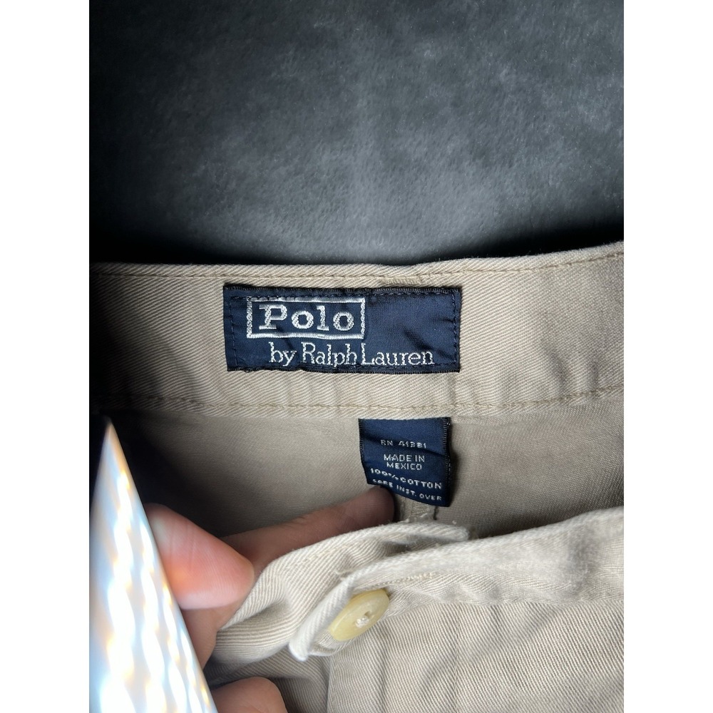 Polo Ralph Lauren Pants 34x30 Beige Preppy Straight Leg Classic Fit - Picture 8 of 8
